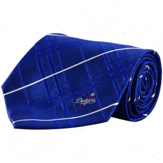 L.a. Dodgers Royal Blue Oxford Woven Tie