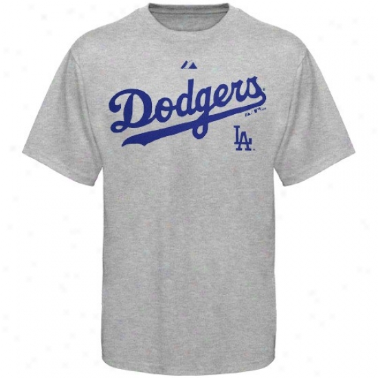 L.a. Dodgers Shirt : Majestic L.a. Dodgers Youth Ash Series Sweep Shirt