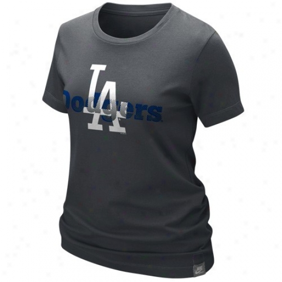 L.a. Dodgers Shirt : Nike L.a. Dodgers Grqphite Vestment Washed Organic Shirt