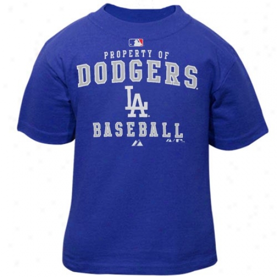 L.a. Dodgers T-shiry : Majestic L.a. Dodgers Toddler Kingly Blue Ownership Of T-shirt