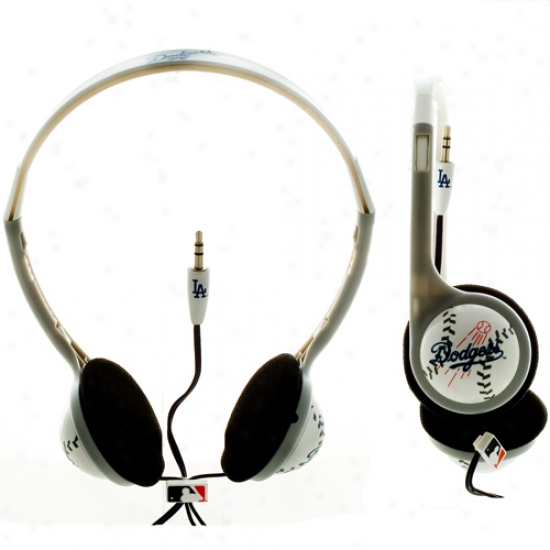 L.a. Dodgers Team Logo Baseball Headphones