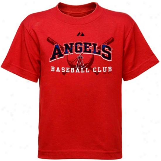 Los Angeles Angels Of Anaheim Attire: Majestic Los Angeles Angels Of Anaheim Youth Red Monster Play T-shirt