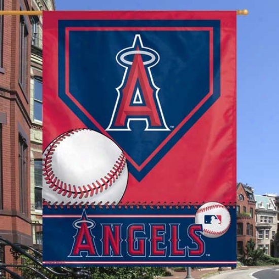 Los Angeles Angels Of Anaheim Banner : Los Angeles Angels Of Anaheim 27'' X 37'' Home Plate Vertical Banner Banner