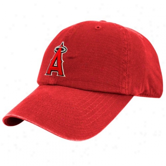 Los Angeles Angels Of Anaheim Hat : Twins Enterprise Los Angeles Angels Of Anaheim Red Franchise Fitted Hat