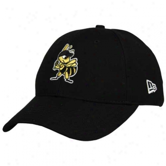 Los Angeles Angels Of Anaheim Hats : New Era Sharp Lake Bees Black Basic Logo Adjustable Slouch Hats