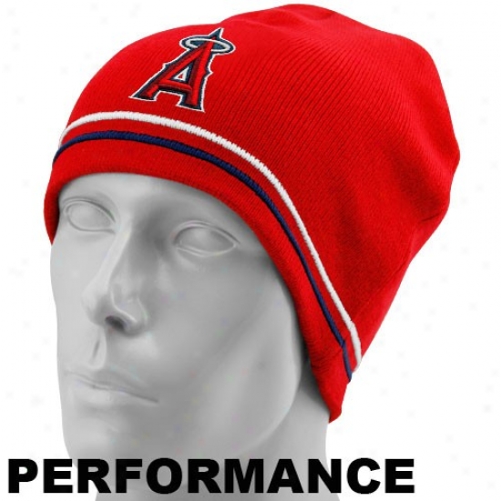 Los Angeles Angels Of Anaheim Merchandise: New Era Los Angeles Angels Of Anaheim Red Mlb Authentic Toque Performance Knit Beanie