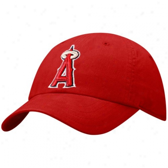 Los Angeles Angels Of Anaheim Merchandise: Njke Los Angeles Angels Of Anaheim Ladies Red Campus Adjustable Hat