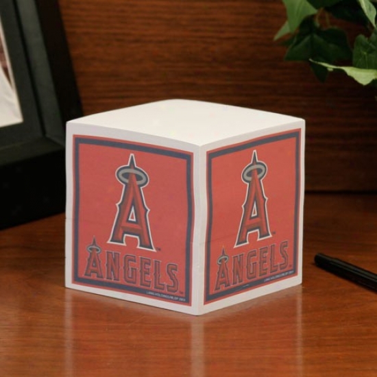 Los Angeles Angels Of Anaheim Mlb Cube Notepad
