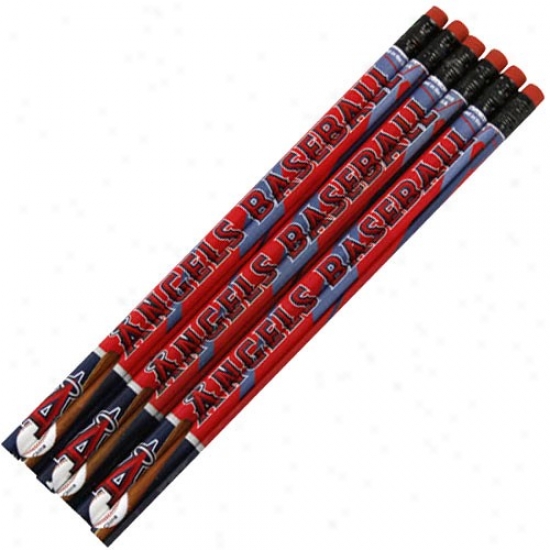 Los Angeles Angels Of Anaheim Six Pacck Pencil Set