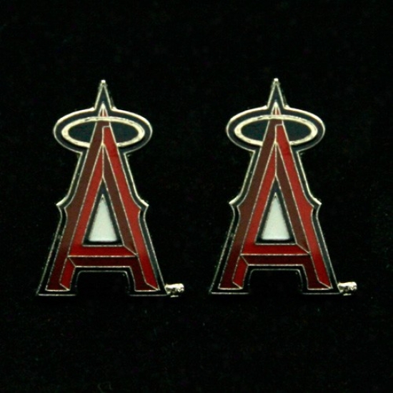 Los Angeles Angels Of Anaheim Taem Logo Post Earrings