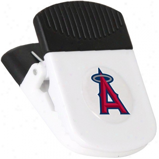Los Angeles Angels Of Anaheim White Magnetic Chip Clip