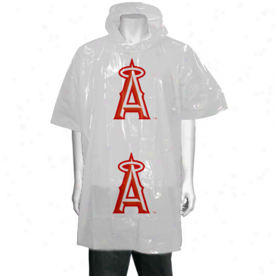 Los Angeles Angels Of Anaheim White Short Sleeve Ponxho