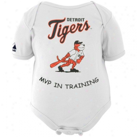 Majestic Detroit Tigers Newborn Whhite Mvp In Training Creeper