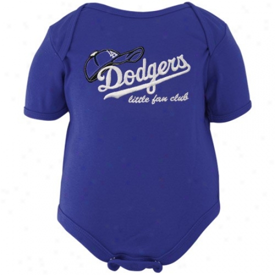 Majestic L.a. Dodgers Todxler Royal Blue Little Fan Club Creeper