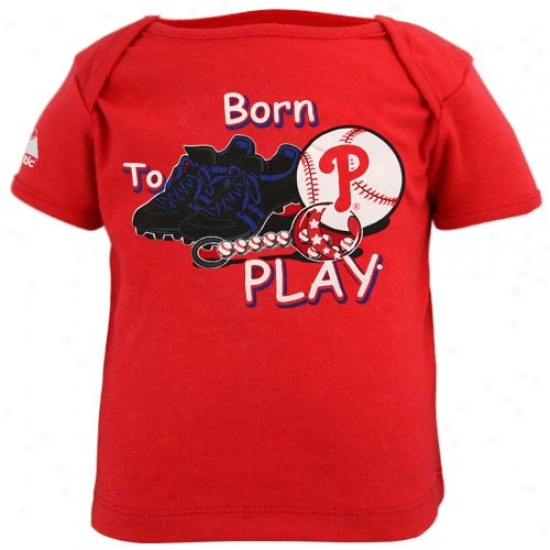 Majestic Philadelphia Phillies Infant Red Born To Play T-shirt