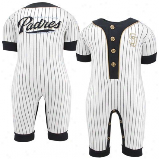 Majestic San Diego Padres Infant Of a ~ color Pinstripe Coveralls