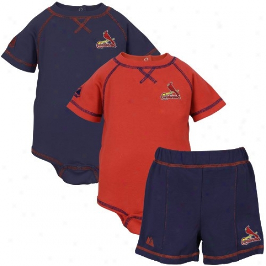 Majestic St Louis Cardinals Infant Home And Away Three Piece Set