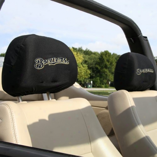 Milwaukee Brewers 2-pack Headrest Covers