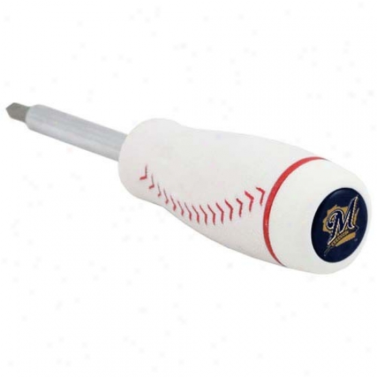 Milwaukee Brewers Pro-grip Baseball Screwdriver And Drill Bits
