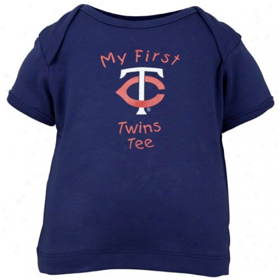 Minnesota Twins Apparel: Minnesota Twins Navy Bllue Infant My First Tee T-shirt