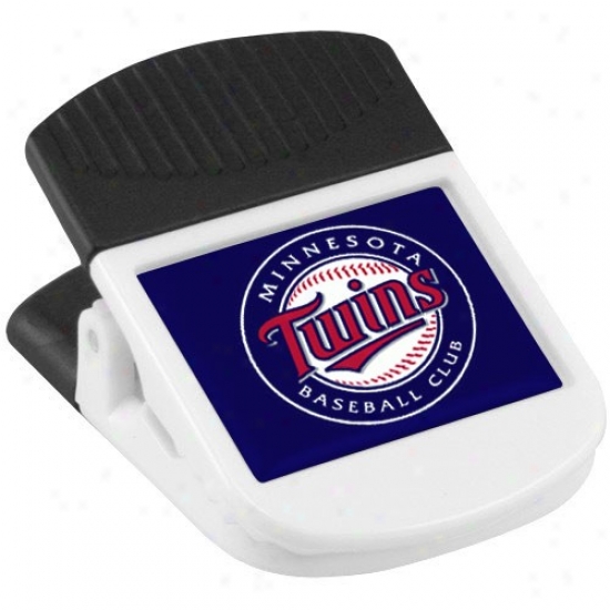 Minnesota Twins White Magnetic Chip Clip