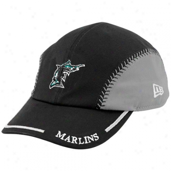 New Ea Florida Marlins Preschool Gray-black Team Ball Adjustable Hat