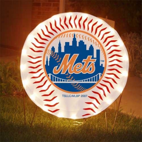New York Mets 3-pack Lighted Pathway Markers