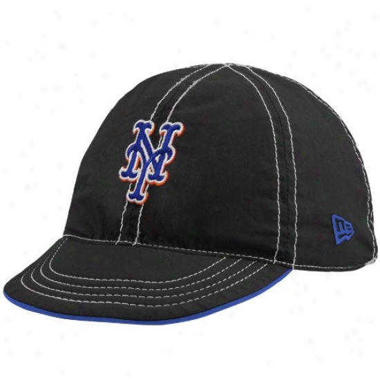 New York Mets Hats : New Era New York Mets Black/royal Blue Infant Junior Mesa Flip Reversible Hats