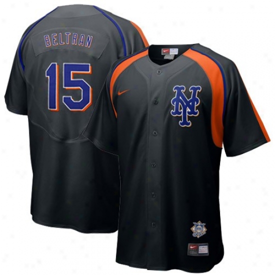 New York Mets Jerseys : Nike New York Mets #15 Carlos Beltran Yoouth Black Home Plate Baseball Jerweys