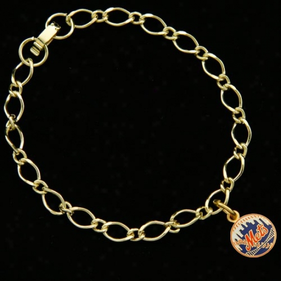 New York Mets Ladjed Gold-tone Charm Bracelet