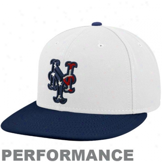 New York Mets Merchandise: New Point of time New York Mets Whute-navy Blue Stars & Stripes On-field 59fifty Fitted Performance Hat