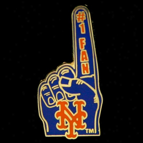 Starting a~ York Mets Merchandise: New York Mets# 1 Fan Pin