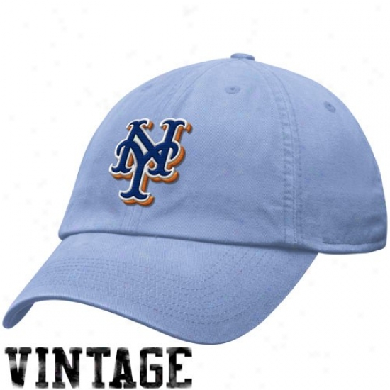 New York Mets Merchandise: Nike New York Mets Light Blue Relaxed Fit Adjustable Hat