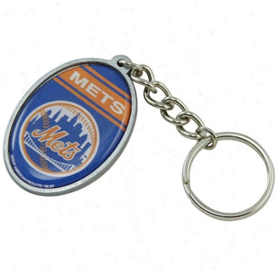 New York Mets Oval Keychain