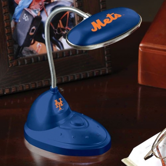 New York Mets Royao Blue Led Des Lamp