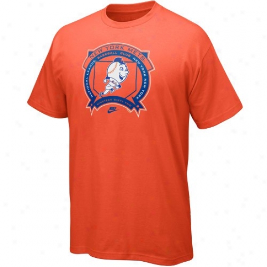 New York Mets Shirts : Nike New York Mets Orange Cooperstown Hey Batta Batta Shirts