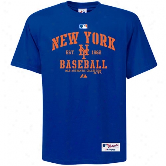 Unaccustomed York Mets T Shirt : Majestic New York Mets Royal Blue Ac Classic T Shirt