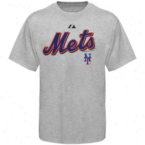 New York Mets Tee : August New York Mets Youth Ash Series Sweep Tee