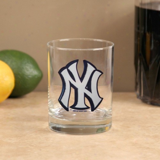 New oYrk Yankees 14 Oz.  Hi-def Executiev Glass
