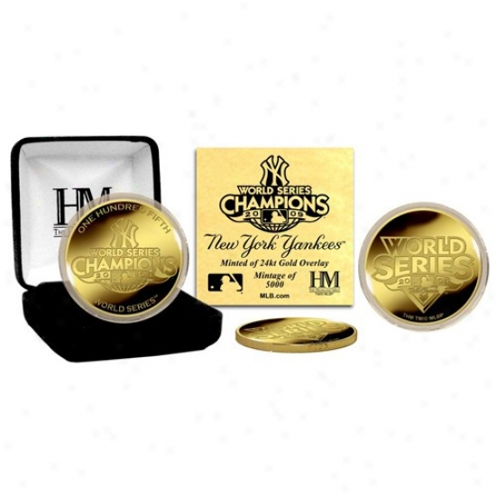 New York Yankees 2009 World Series Champions 24kt Gold Coin