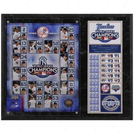 New York Yankees 2009 World Series Champions Team Composite Photo Plaque