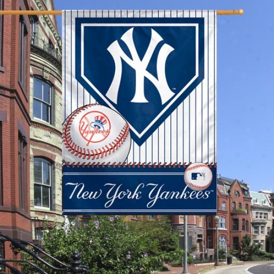 New York Yankees Banners : New York Yankees 27'' X 37'' Home Plate Vertical Banners Banners