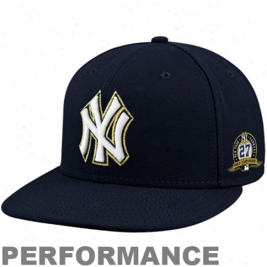 New York Yankees Gear: New Era New York Yankees Navy Blue 2009 Yankees Stadium Inaugural Season 59fifty Fittde Performance Hat