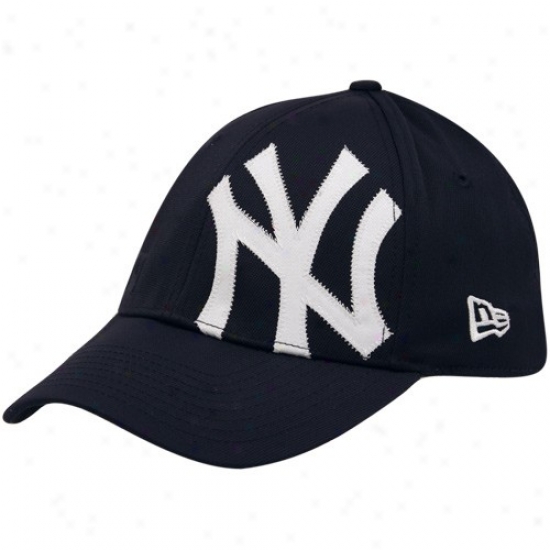 New York Yankees Hats : New Era New York Yankees Navy Blue Side Patch 39thirty Stretch Become Hats