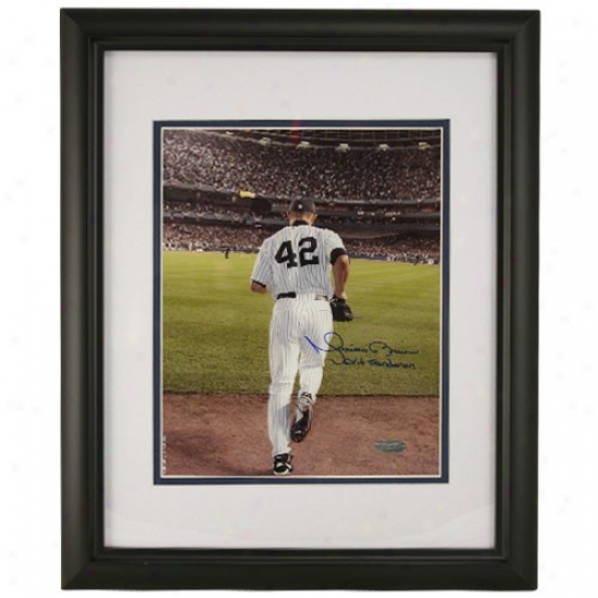 New York Yankees Mariano Rivera Entering The Game Framed Signed Photograph