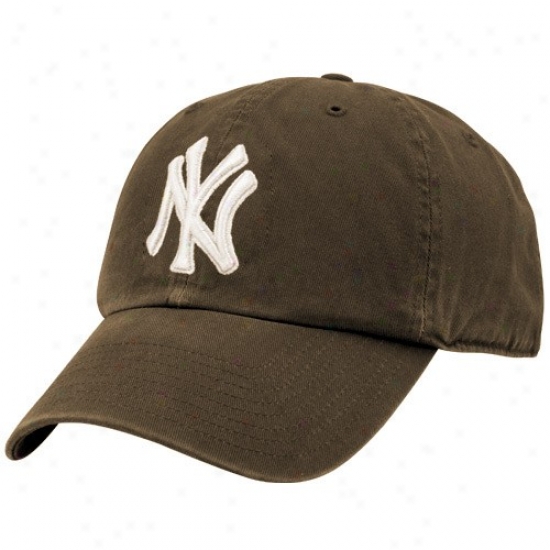 Novel York Yankees Merchandise: Twins Enterprise New York Yankees Brown Entirely Up Adjustable Hat