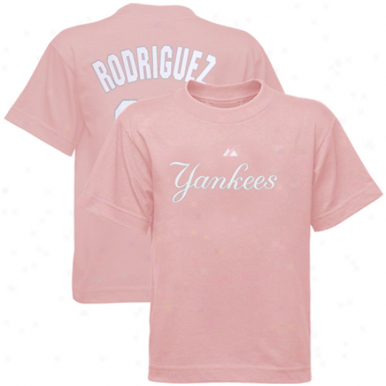 New York Yankees Shirts : Majestic New York Yankees #13 Alex Rodriguez Youth Girls Player Shirts