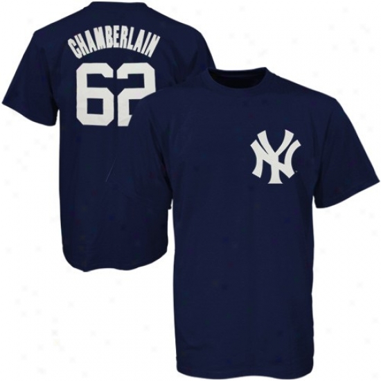 New York Yankees Tees : Majestic New York Yankees #62 Joba Chamberlain Players Tees
