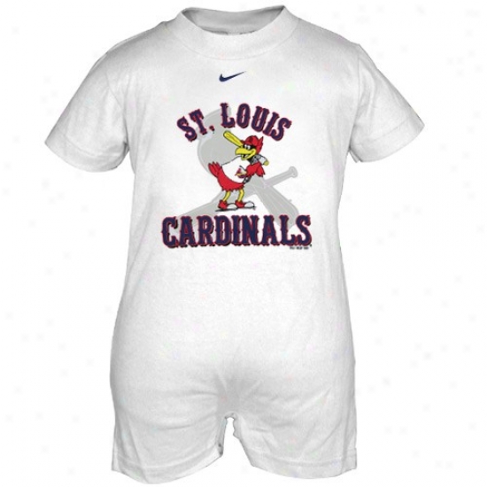 Nike St. Louis Cardinals Infant White Mascot Romper