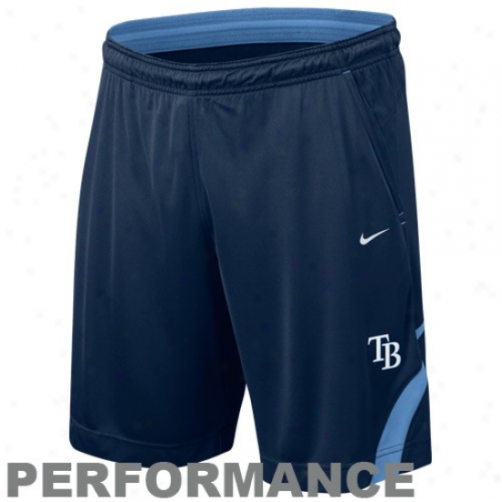 Nike Tampa Bay Rays Navy Blue Dri-fitP erformance Training Shorts